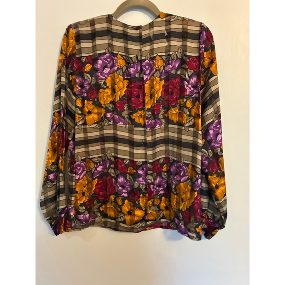 VINTAGE Poet by Nicola Long. Sleeve Blouse Size 12 EUC Rare Find!! - Picture 4 of 11